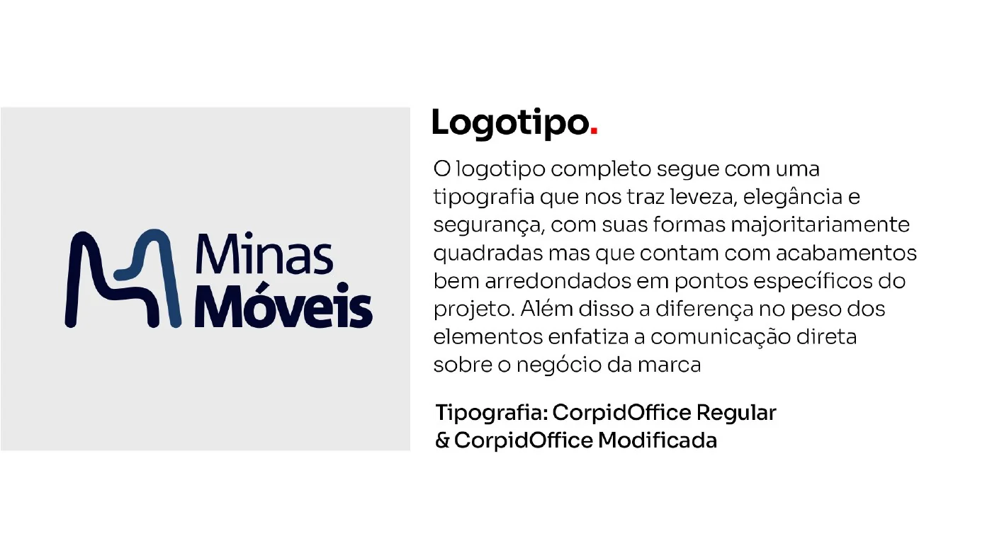 Minas Móveis logo development presentation