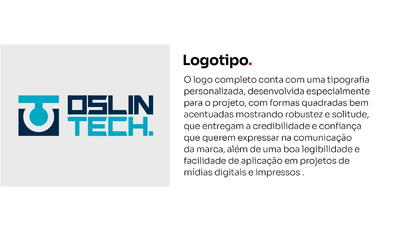 Oslin Tech logo development presentation