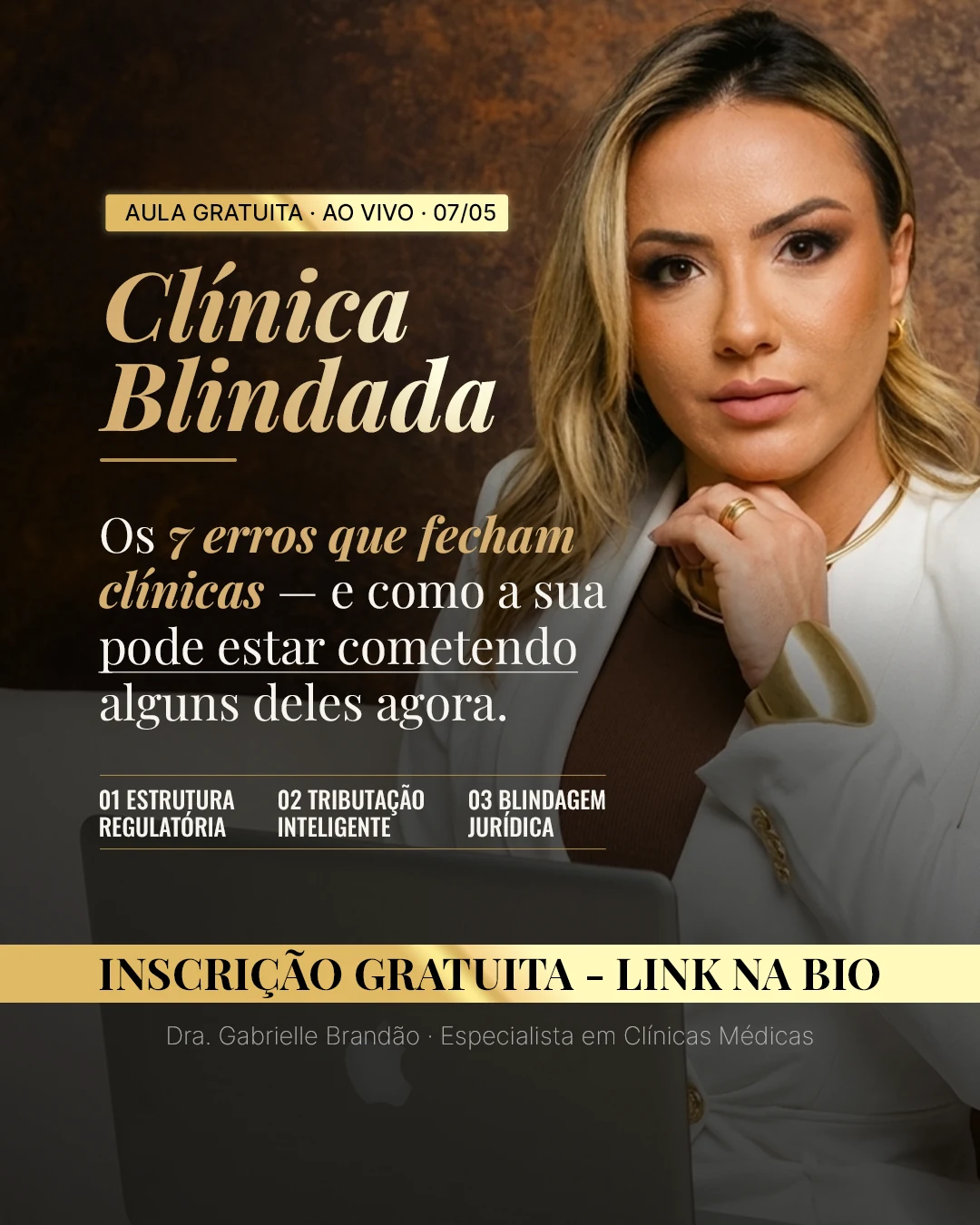 Premium launch ad for a clinic business event